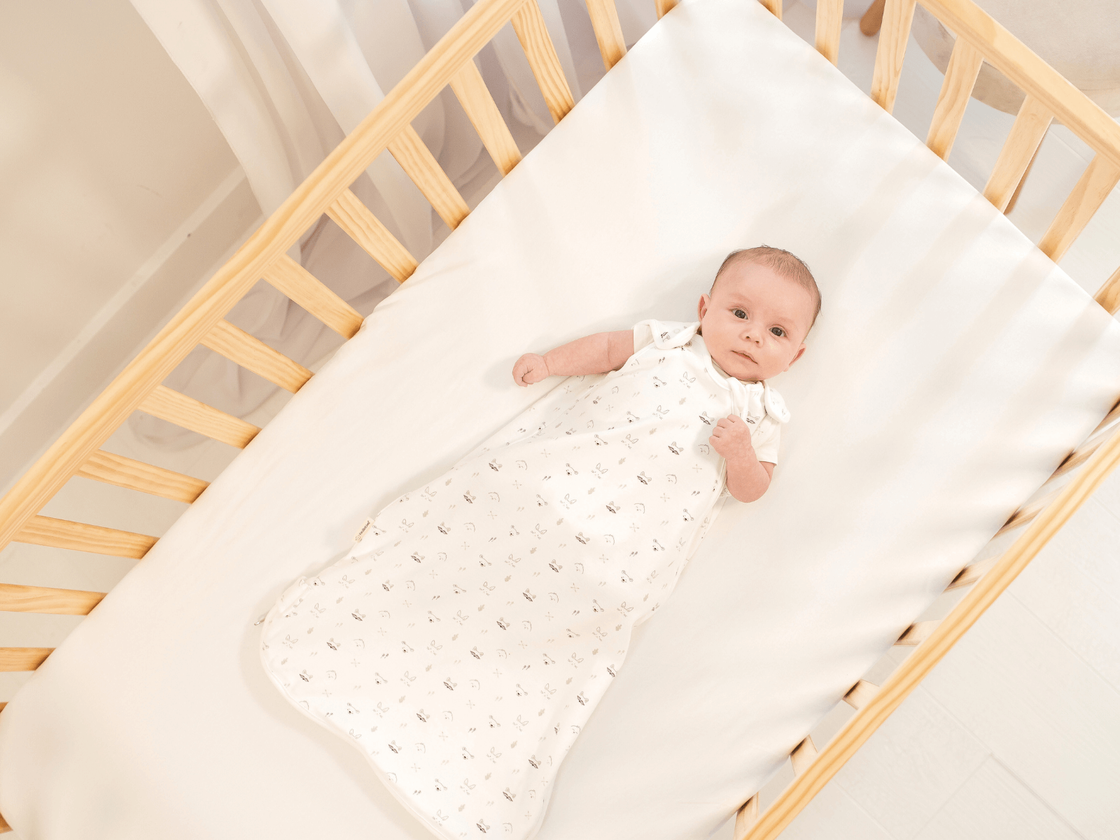 Чаршаф И Протектор 2в1 Protect+ 60Х120См 2 Броя Син/Сив KeaBabies