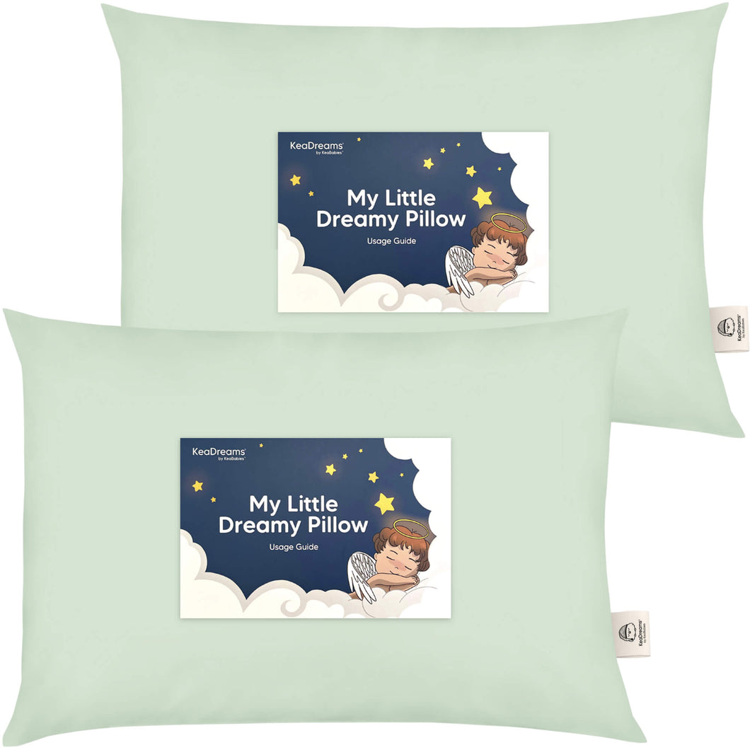 2-Pack Toddler Pillows (Sage)