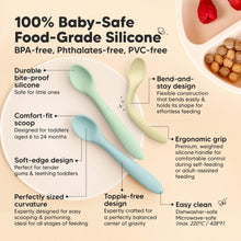 Load image into Gallery viewer, 3-Pack Prep Baby Spoons (Pastel Sky)
