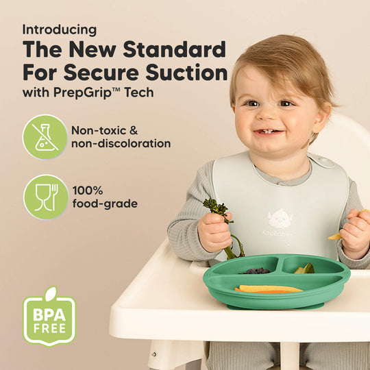 3-Pack Prep Silicone Suction Plates (Forest)