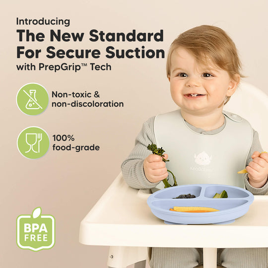 3-Pack Prep Silicone Suction Plates (Rain)