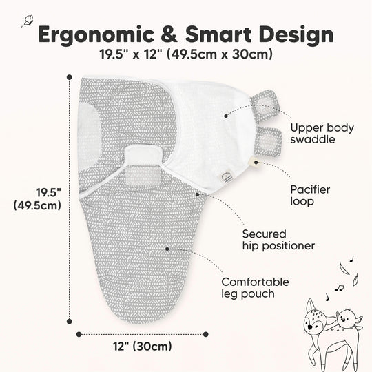 3-Pack Soothe Swaddle Wraps