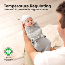 Load image into Gallery viewer, 3-Pack Soothe Swaddle Wraps with Knot Hats
