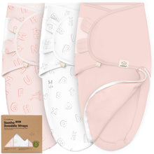 Load image into Gallery viewer, 3-Pack Soothe Zippy Swaddle Wrap (ABC Land Rose)

