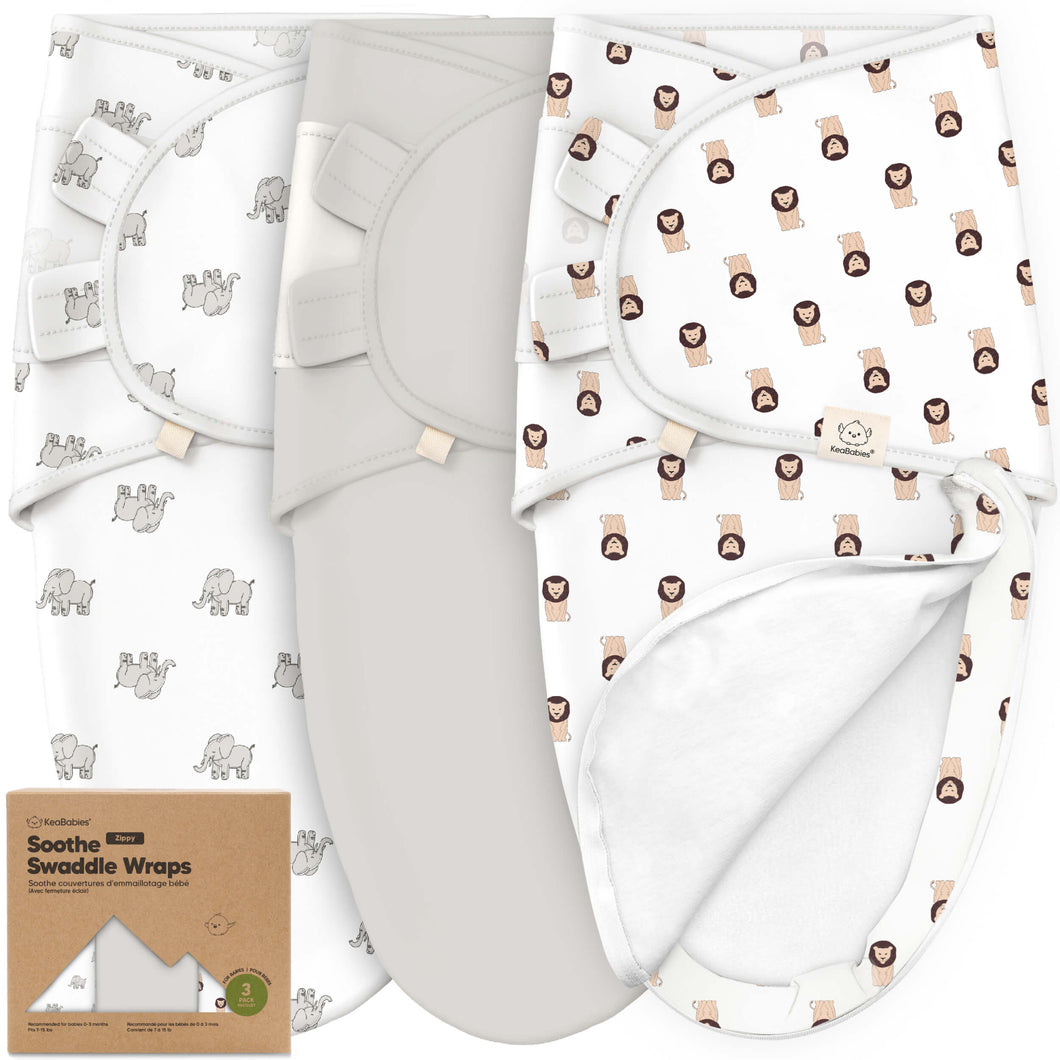 3-Pack Soothe Zippy Swaddle Wrap (The Wild 2)