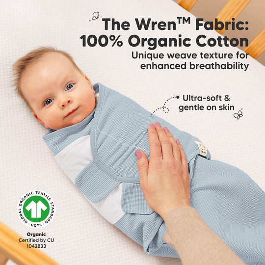 3-Pack Soothe (Wren) Swaddle Wraps (Glacier)