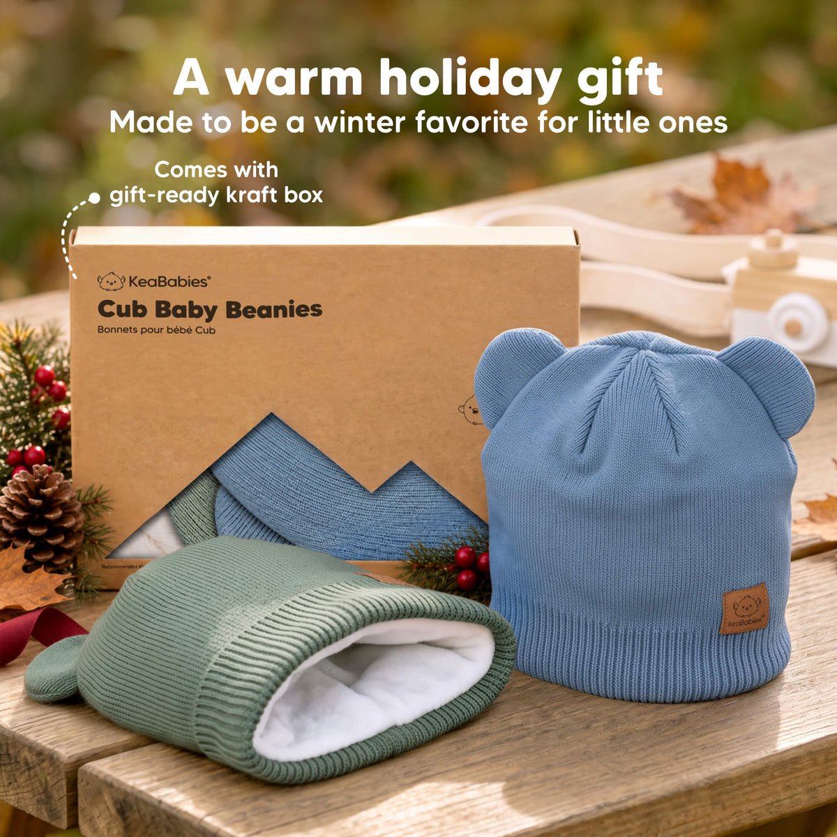 A warm holiday gift - Made to be a winter favorite for little ones (Comes with gift-ready kraft box) 47045403738298