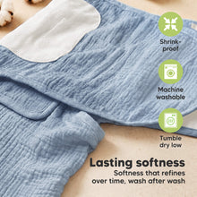 Load image into Gallery viewer, Lasting softness - Softness that refines over time, wash after wash. (Shrink-proof, Machine washable, and Tumble dry low)
