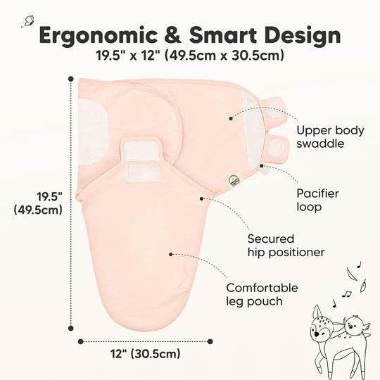 3-Pack Soothe Swaddle Wraps (Angelic)