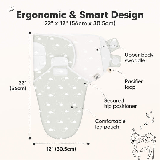 3-Pack Soothe Swaddle Wraps (Aspire)