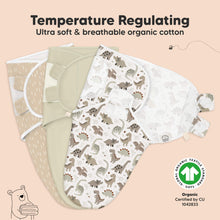 Load image into Gallery viewer, 3-Pack Soothe Swaddle Wraps (Dino Ridge)
