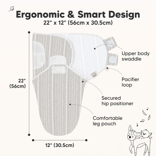 3-Pack Soothe Swaddle Wraps (Prairie)