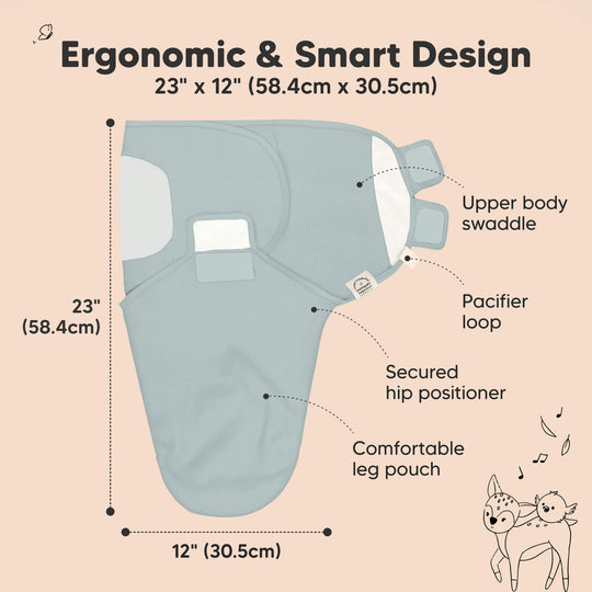 Perfect Baby Shower Gift - Thoughtful, useful & cute (Comes with sustainable kraft gift box)