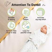 Load image into Gallery viewer, 3-Pack Soothe Swaddle Wraps with Knot Hats (Bunnies)
