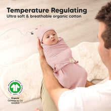 Load image into Gallery viewer, 3-Pack Soothe Swaddle Wraps with Knot Hats (Daffodil)
