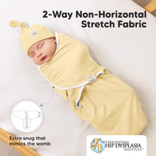 Load image into Gallery viewer, 3-Pack Soothe Swaddle Wraps with Knot Hats (Daffodil)
