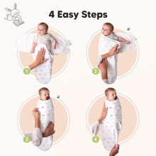 Load image into Gallery viewer, 3-Pack Soothe Swaddle Wraps with Knot Hats (Nordic)
