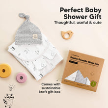 Load image into Gallery viewer, 3-Pack Soothe Swaddle Wraps with Knot Hats (Nordic)
