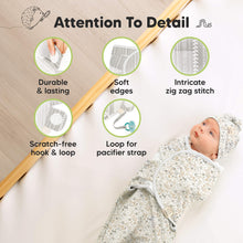 Load image into Gallery viewer, 3-Pack Soothe Swaddle Wraps with Knot Hats (Prairie)
