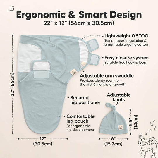 Perfect Baby Shower Gift - Thoughtful, useful & cute (Comes with sustainable kraft gift box)