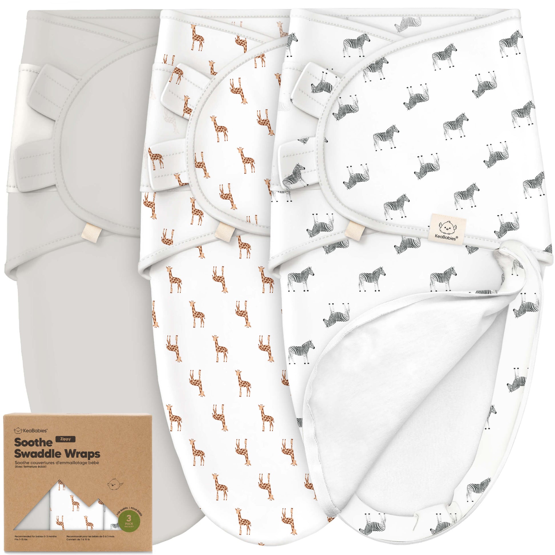3-Pack Soothe Zippy Swaddle Wrap 26536289140922