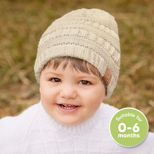 3-Pack Warmzy Baby Beanies (Cloud)