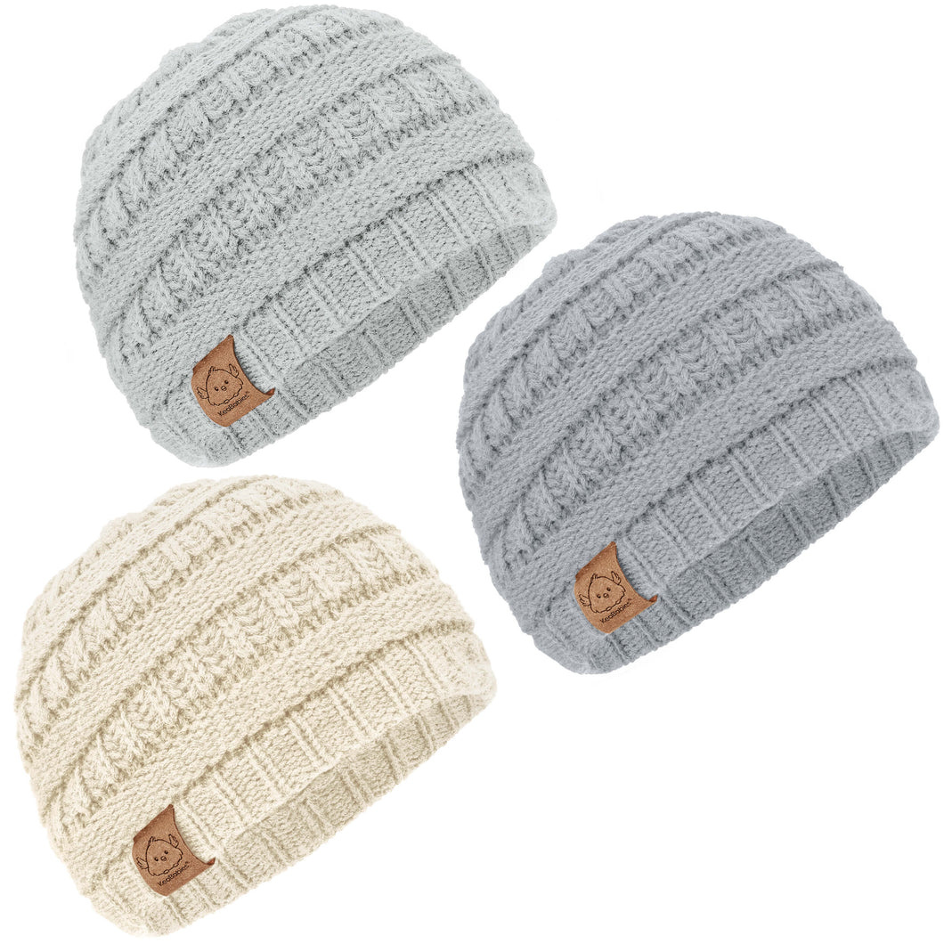 3-Pack Warmzy Baby Beanies (Cloud)