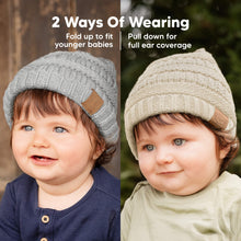 Load image into Gallery viewer, 3-Pack Warmzy Baby Beanies (Cloud)
