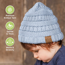 Load image into Gallery viewer, 3-Pack Warmzy Baby Beanies (Cobalt, M)
