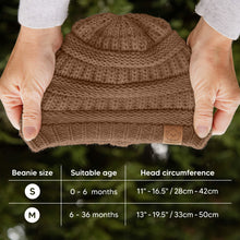 Load image into Gallery viewer, 3-Pack Warmzy Baby Beanies (Dune, M)
