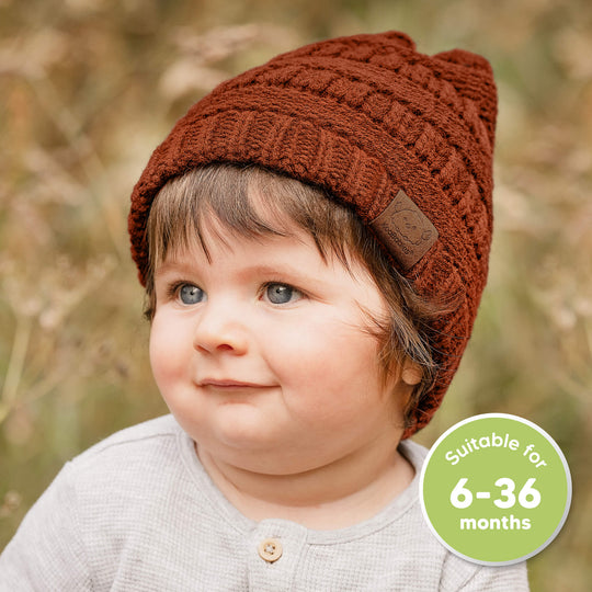 3-Pack Warmzy Baby Beanies (Rhythm, M)