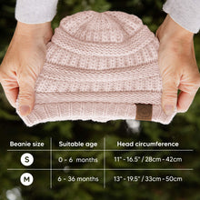 Load image into Gallery viewer, 3-Pack Warmzy Baby Beanies (Pale, M)
