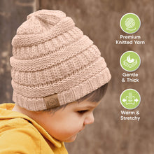 Load image into Gallery viewer, 3-Pack Warmzy Baby Beanies (Tea Rose, M)
