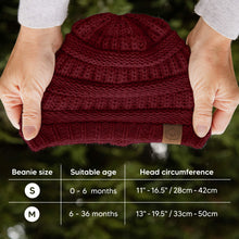 Load image into Gallery viewer, 3-Pack Warmzy Baby Beanies (Terracotta, M)
