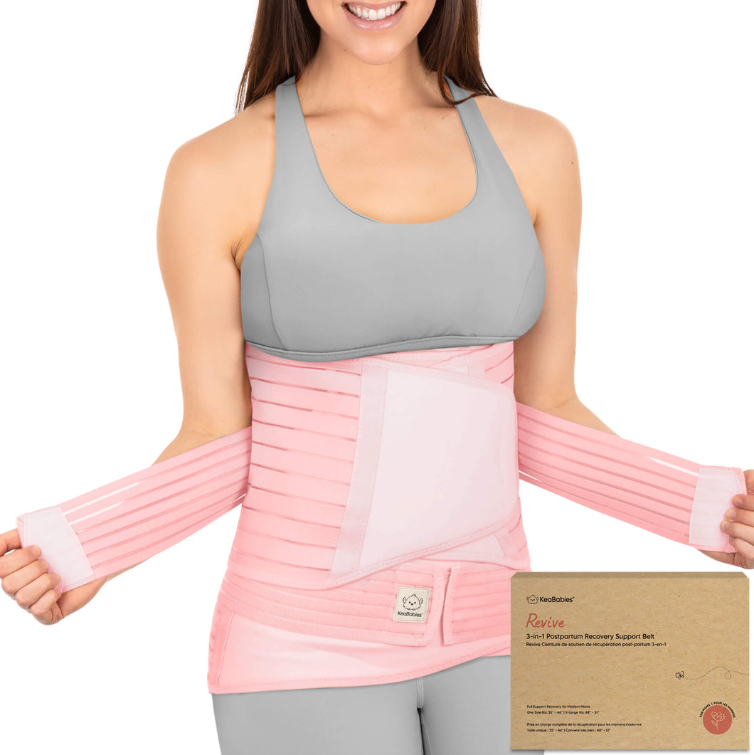 Revive 3-in-1 Postpartum Recovery Support Belt (Blush Pink)