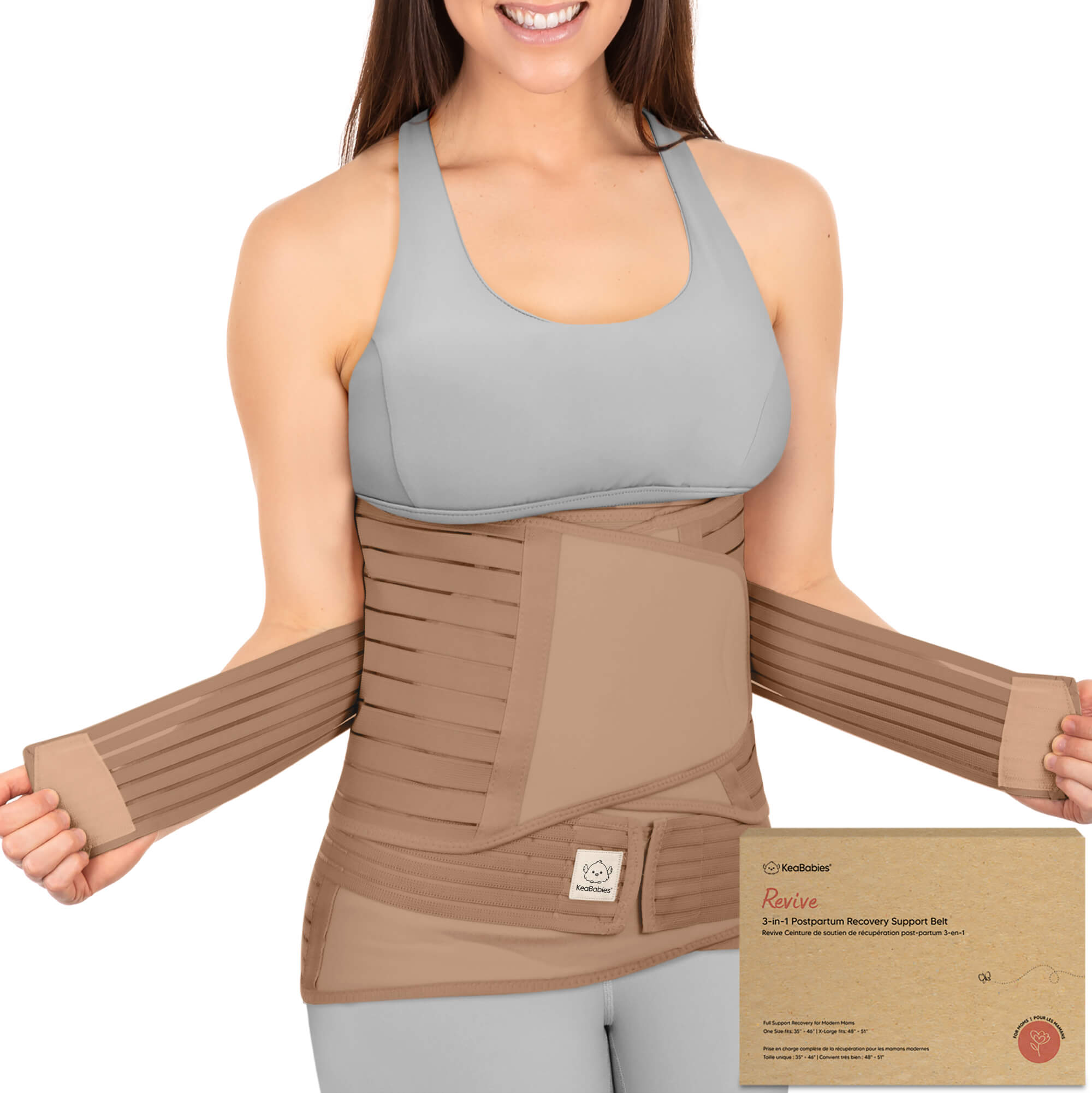 Elara Luxury Postpartum Belly Wrap Core Compression Recovery