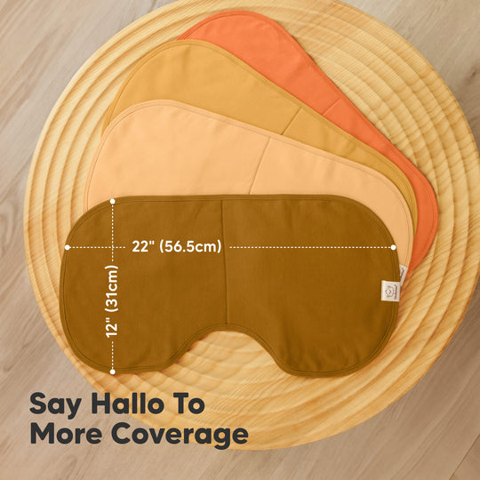 4-Pack Hallo Burp Cloths (Phase)