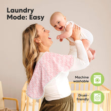 Load image into Gallery viewer, 4-Pack Hallo Burp Cloths (Blush)

