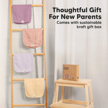 Load image into Gallery viewer, 5-Pack Lumi Muslin Burp Cloths (Dew)
