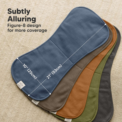 Subtly Alluring Figure-8 design for more coverage 21" x 10" (53x25cm) 27922575720634