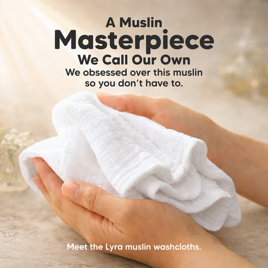 A Muslin Masterpiece We Call Our Own. We obsessed over this muslin
so you don't have to. Meet the Lyra muslin washcloths.-on-hover
