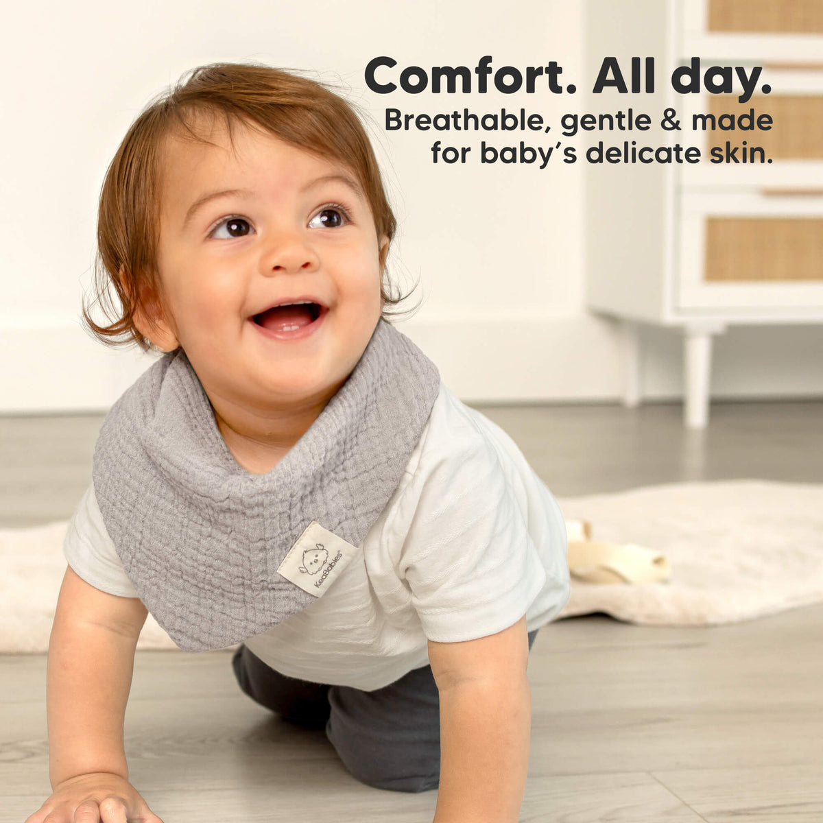 Comfort. All day. - Breathable, gentle & made for baby's delicate skin. 46190328316090