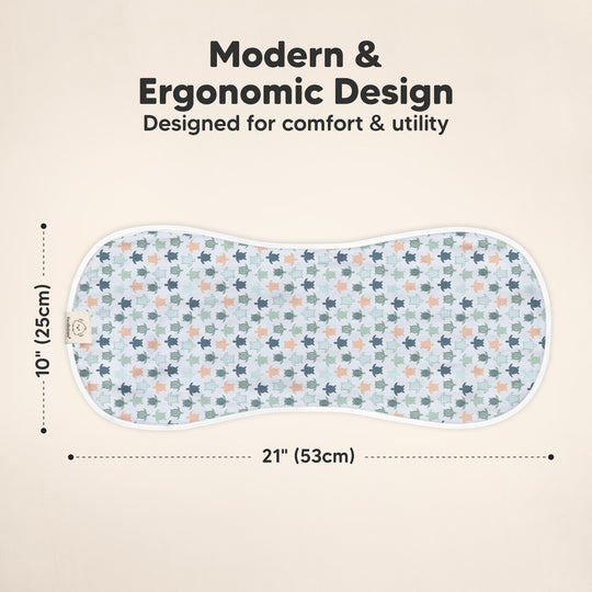 Softe Muslin Baby Burp Cloth (Beach Day)