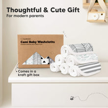 Load image into Gallery viewer, 6-Pack Cami Baby Washcloths (Grayscape)
