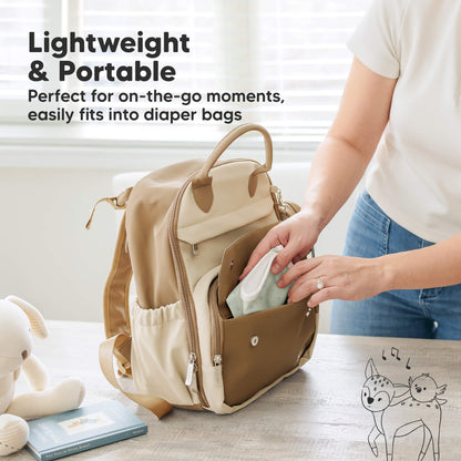 Lightweight & Portable
Perfect for on-the-go moments, easily fits into diaper bag  29394036752570