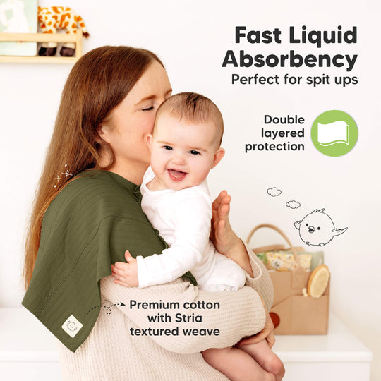 6-Pack Shea (Stria) Burp Cloths (Basic)