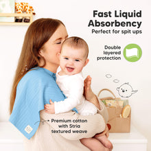 Load image into Gallery viewer, 6-Pack Shea (Stria) Burp Cloths (Daybreak)
