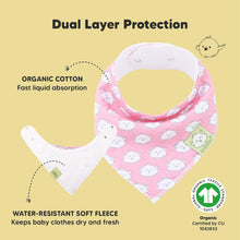 Load image into Gallery viewer, 8-Pack Organic Bandana Bibs (Girl)
