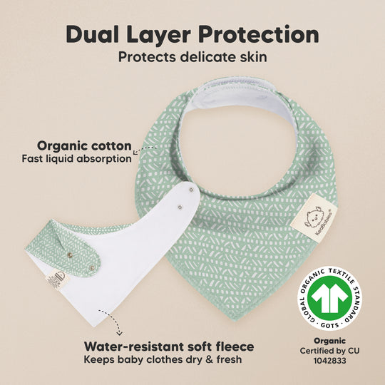 8-Pack Organic Bandana Bibs (Nordic)