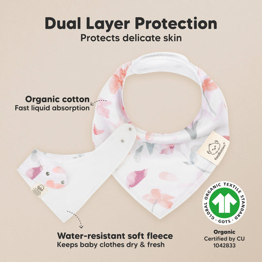 8-Pack Organic Bandana Bibs (Bloom)
